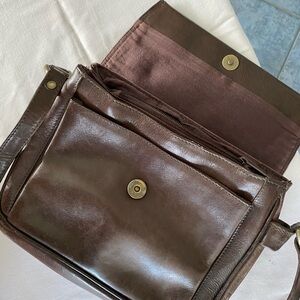 Brown Leather Aldo Shoulder Bag